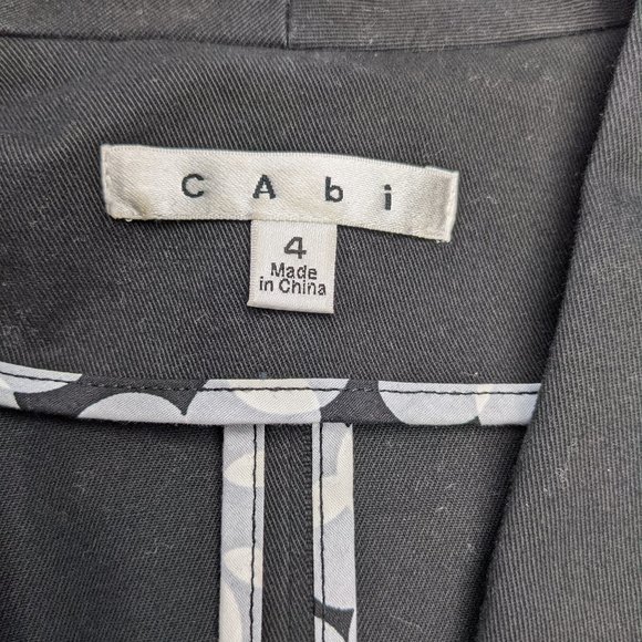 CAbi Military Black Blazer Style #329 Women’s sz 4 - Picture 8 of 8